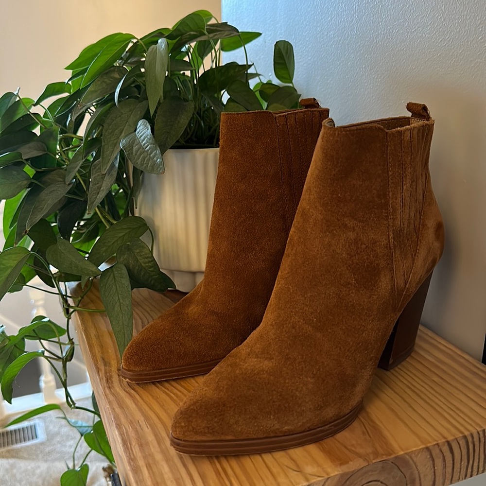 Marc Fisher Suede Heeled Bootie